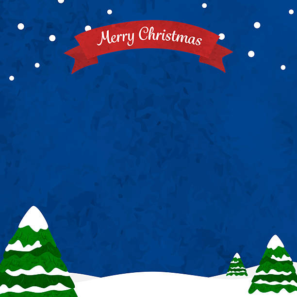 istock Watercolor night snow scene Christmas background frame illustration 2245123709