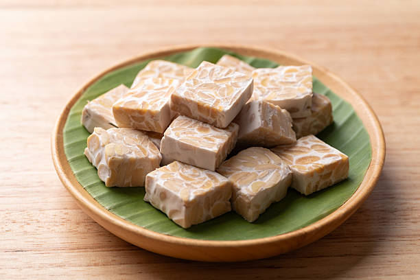 istock Tempeh (fermented soybeans), Healthy vegan and plant based ingredients 2245126160