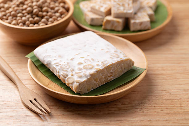 istock Tempeh (fermented soybeans), Healthy vegan and plant based ingredients 2245126190