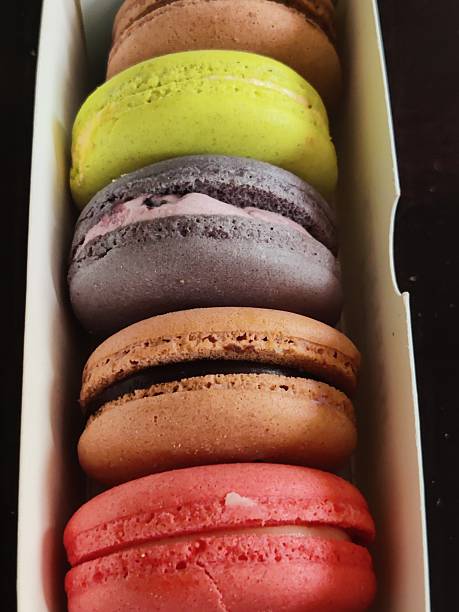 istock Box of Assorted Macarons - HD stock photo 2245132075