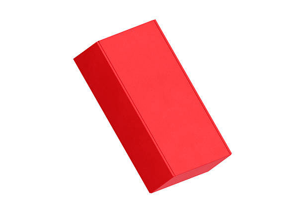Red Cardboard box isolated on a white background