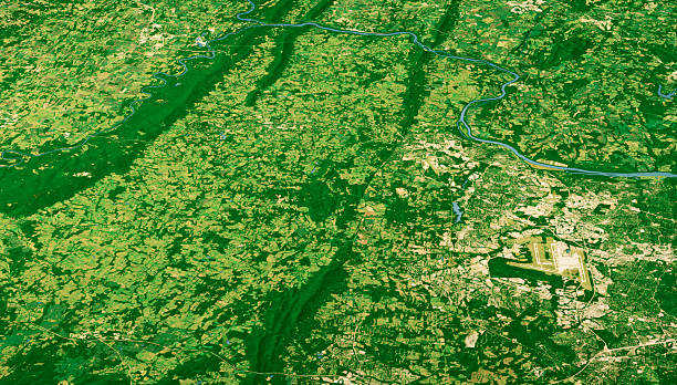 istock Loudoun County VA Satellite Landscape View 3D Render Color 2245138951