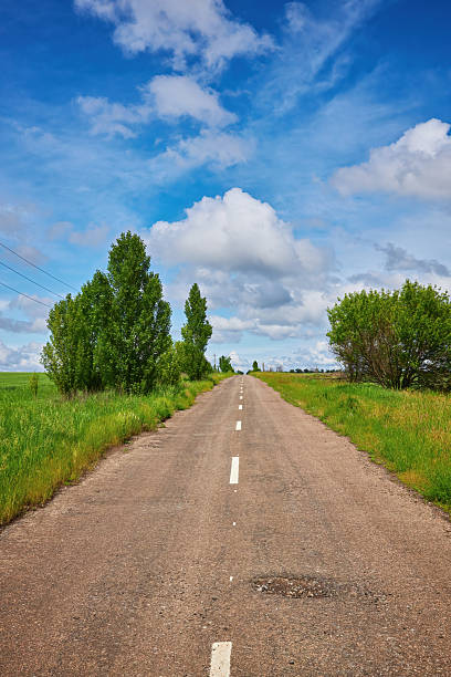 istock asphalt road panorama in countryside on summer day 2245139156