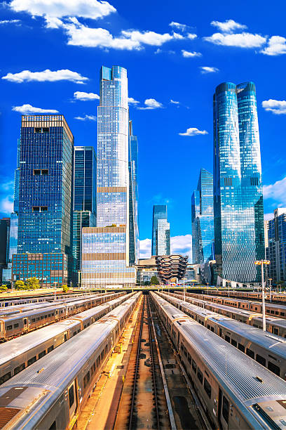 istock New York City Hudson Yards skyline development and subway yard v 2245144725