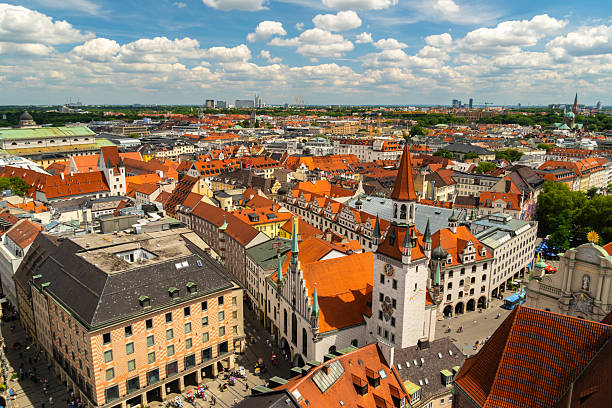 istock Old Town Hall on Sunny Summer Day. Munich Skyline. Bavaria, Germany 2245156263