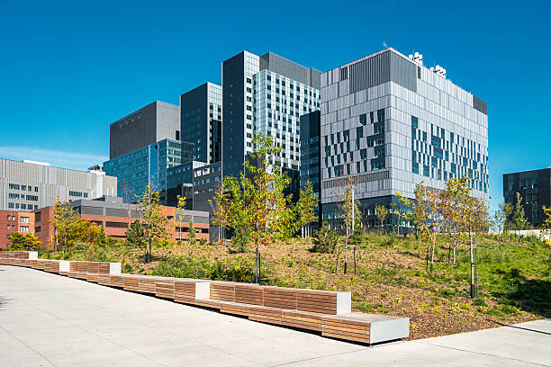 istock Montreal New Office Buildings Park Canada 2245160151