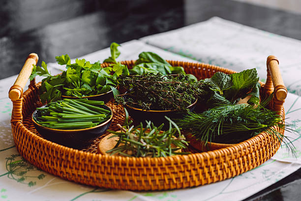 istock Green spices and herbs 2245161822