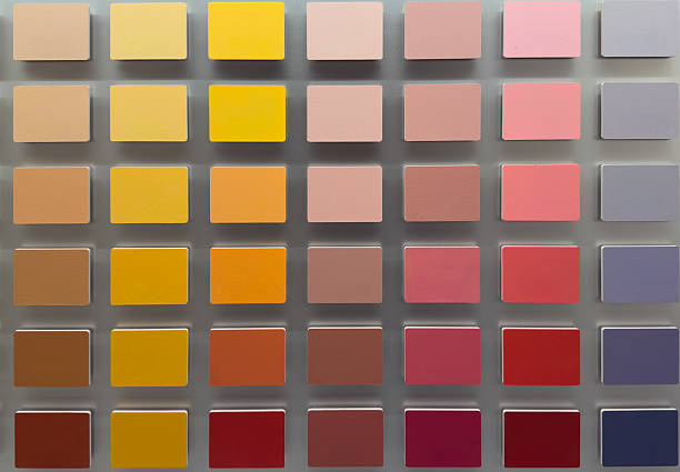 painter's palette on wooden background