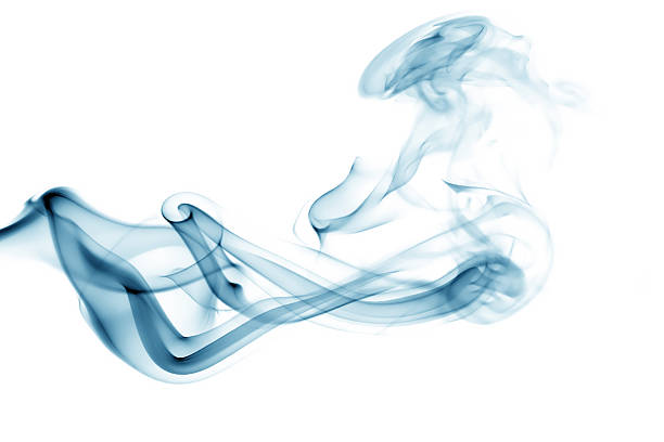 istock Abstract blue smoke on white background with elegant flowing shapes and soft transparency, symbolizing calmness, purity, and creativity. Ideal for design projects, backgrounds, and digital artwork. 2245164826