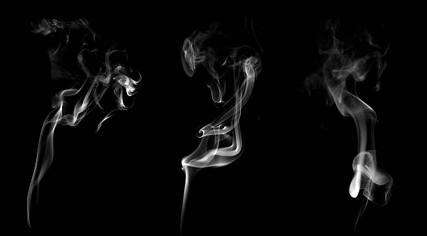 istock Abstract white smoke on black background with flowing elegant shapes, creating a mysterious and spiritual atmosphere. Perfect for minimalist design, digital art, meditation visuals, modern creative . 2245164859