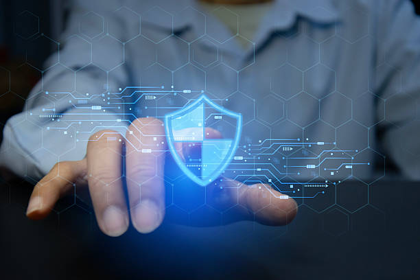istock Cybersecurity and Internet Security Protect business and financial transaction data from cyber attacks. Encryption of user's personal data security. 2245165628