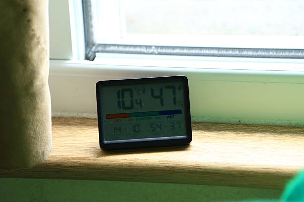 istock Room thermometer on the windowsill 2245167642
