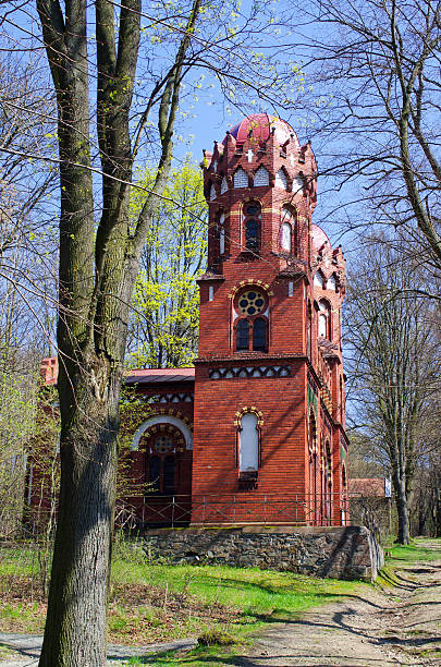 istock Explore a fairytale chapel in the springtime woods, Bardo, Poland 2245184606