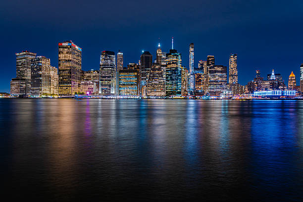 Abstract NYC skyline with zoom in effect.