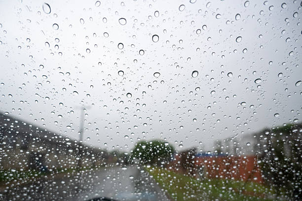 istock Rain on the window, Raindrops on the car window, selective focus. 2245195227
