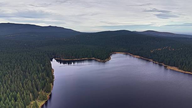 istock Pristine shore observed from aerial perspective over tranquil 2245198199