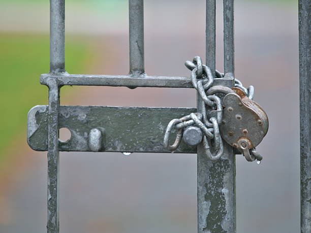 istock A lock and chain at at Kensington Gardens 2245200445