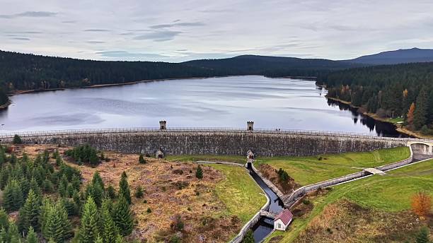 Picture is taken in 2018. It shows the wonderful water reservoir Speicherbecken in Lingen Ems in Germany.