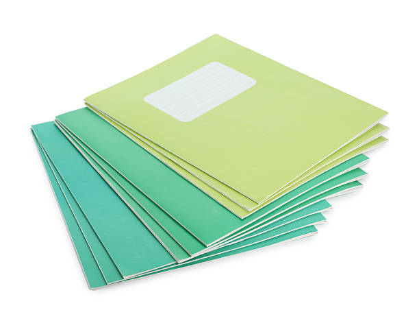 istock Colorful copybooks isolated on white. School stationery 2245205762