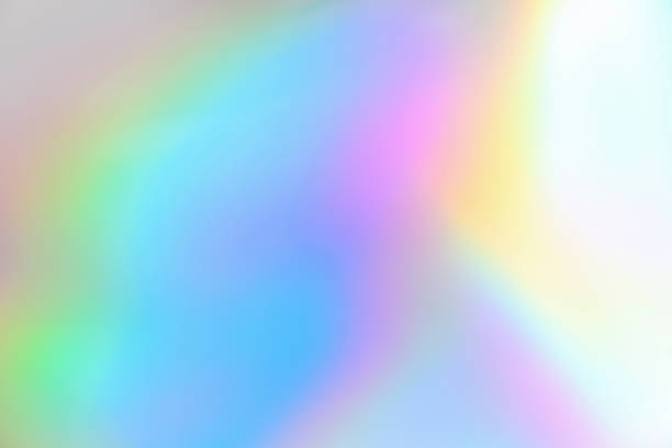 istock Abstract blur holographic rainbow foil iridescent background 2245219499