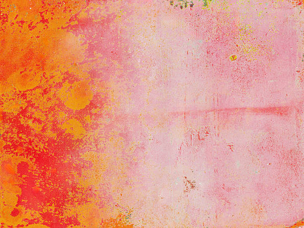 istock Shades of Orange Hand Painted Abstract Background 2245220789