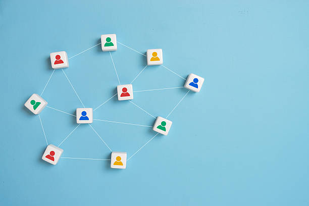 istock Teamwork, Connection. Building a strong team, Dice with people icon, Human resources and management concept. 2245222031