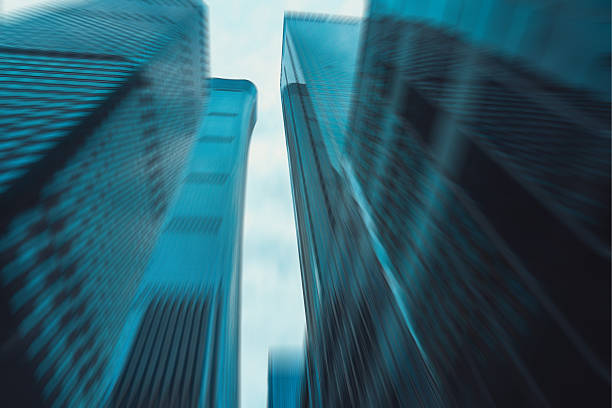 istock Blurred radial lines of Urban architectural 2245223472