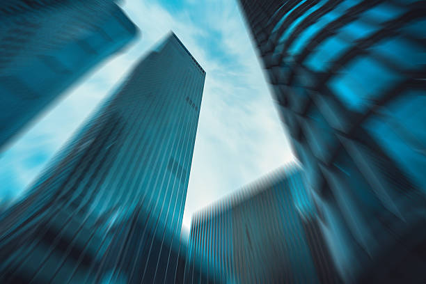 istock Blurred radial lines of Urban architectural 2245224381