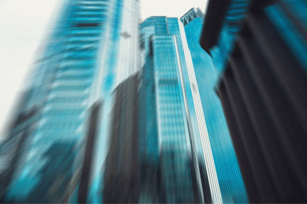 istock Blurred radial lines of Urban architectural 2245225549