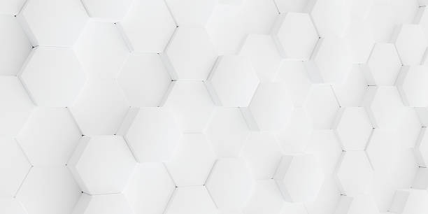 istock A clean and minimalist three-dimensional abstract background featuring a bright, seamless honeycomb pattern of subtly textured hexagonal tiles in pure white. 2245229232