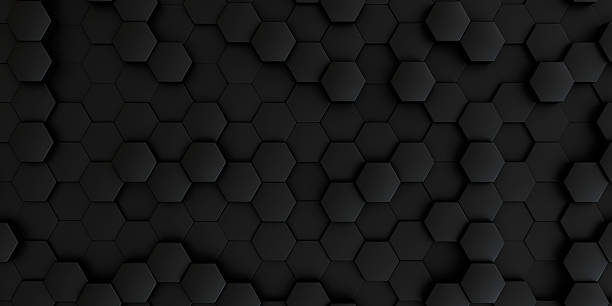 istock An immersive and sleek abstract dark background presenting a uniform, matte black honeycomb pattern with subtle three-dimensional depth and volumetric lighting. 2245229236