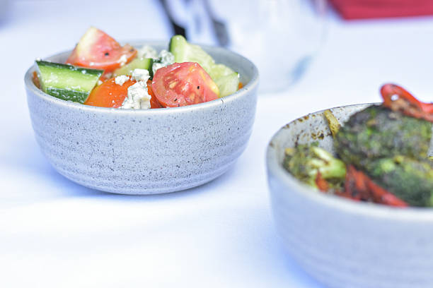 Tomato and Cucumber Salad with Goat Cheese