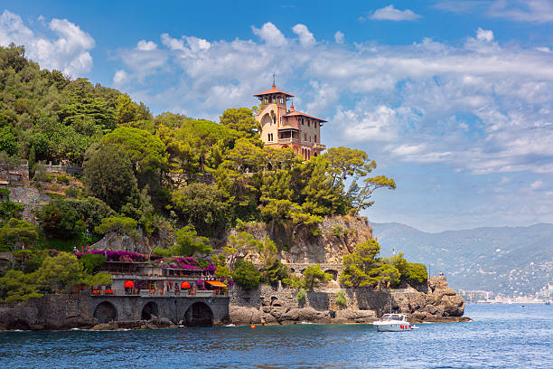 istock Villa on cliff in Portofino Italy 2245236528