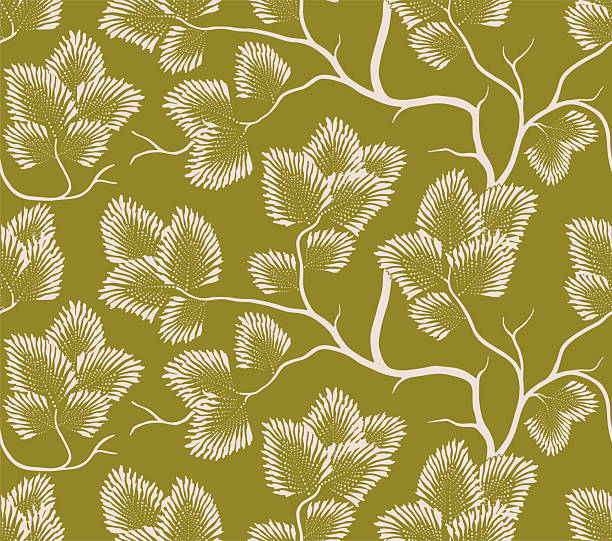 leaves seamless pattern.