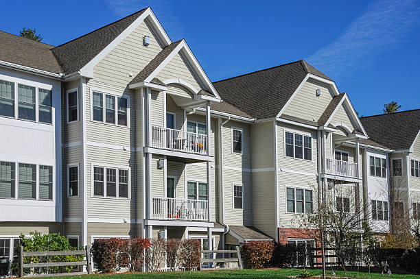 istock apartment building in residential district 2245238776