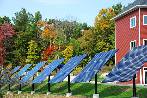 Photovoltaic panel installed on a roof