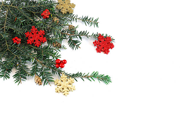 istock Christmas decoration on white background 2245239011