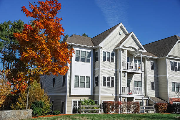 istock apartment building in residential district 2245239670