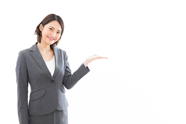 istock Asian businesswoman making an introduction 2245241065