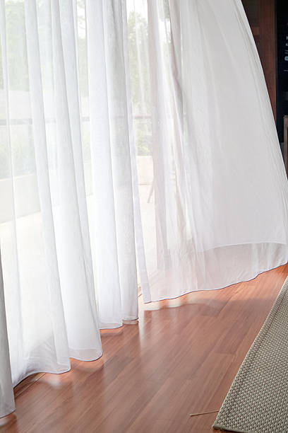 istock Airy Room with Flowing Curtains and Garden View 2245258905