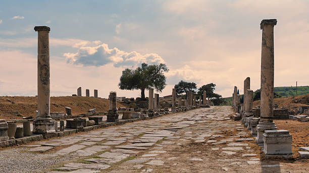istock Sacred Way ruins at Asklepion, Pergamon, Bergama, Turkey. 2245263216