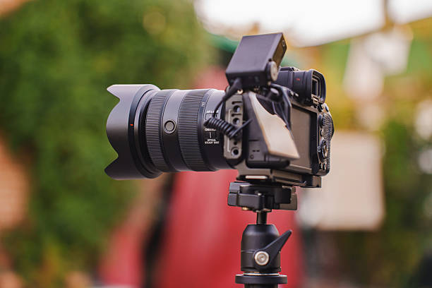 istock Camera setup in a vibrant outdoor location for capturing moments 2245265557