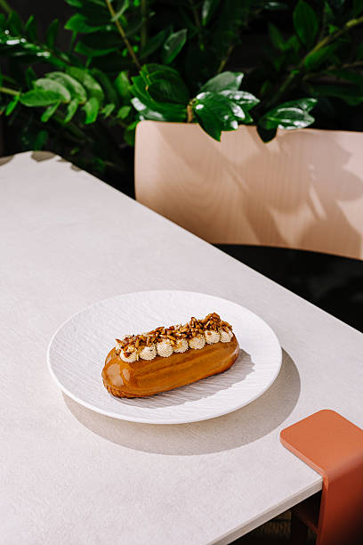 istock Delicious dessert served on elegant plate in a cozy cafe setting 2245266079