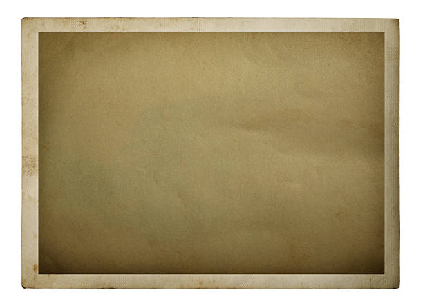 istock Blank old photo isolated on white 2245266368
