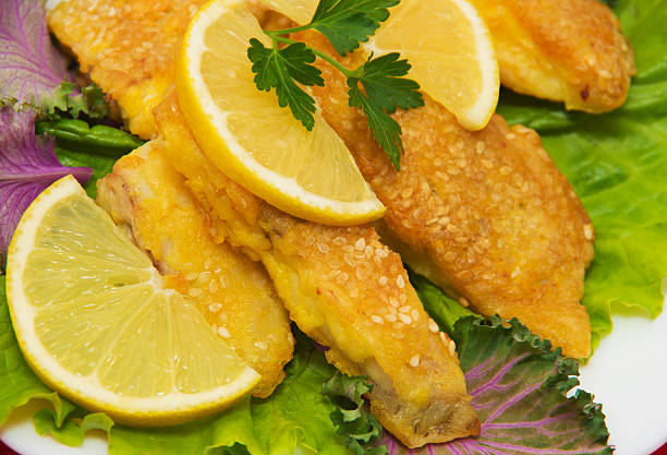 istock Delicious spiced catfish escalope in sesame 2245266832
