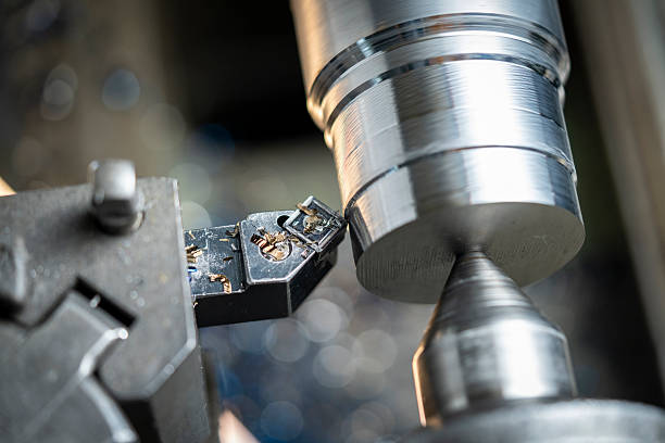 istock Intricate Machining Process Crafting Metal Component with Precision in Industrial Workshop Setting 2245270723