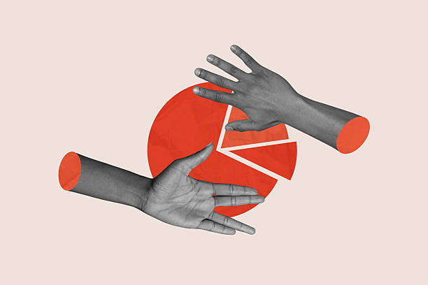 istock Pop zine full banner collage of hands show diagram statistics development analytic progress chance goal achievement strategy 2245279355