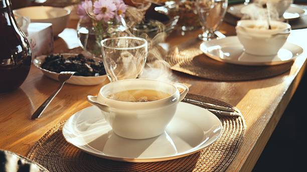 istock Hot soup on the table in the house. 2245284847