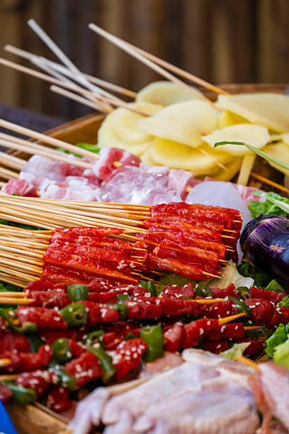 istock A Delightful Display of Fresh Skewered Ingredients for Grilling 2245285398