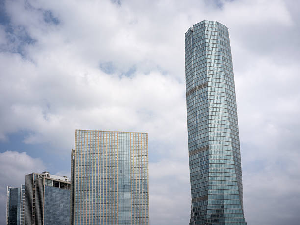 istock Modern Skyscrapers in an Urban Cityscape Under a Cloudy Sky 2245286253